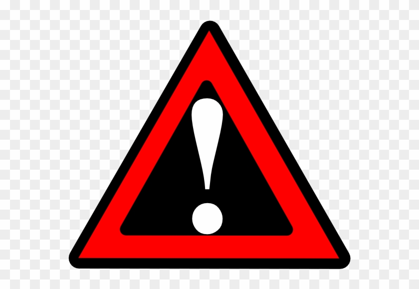 Black Red Black White Warning 1 Svg Clip Arts 600 X - Png Download #331392