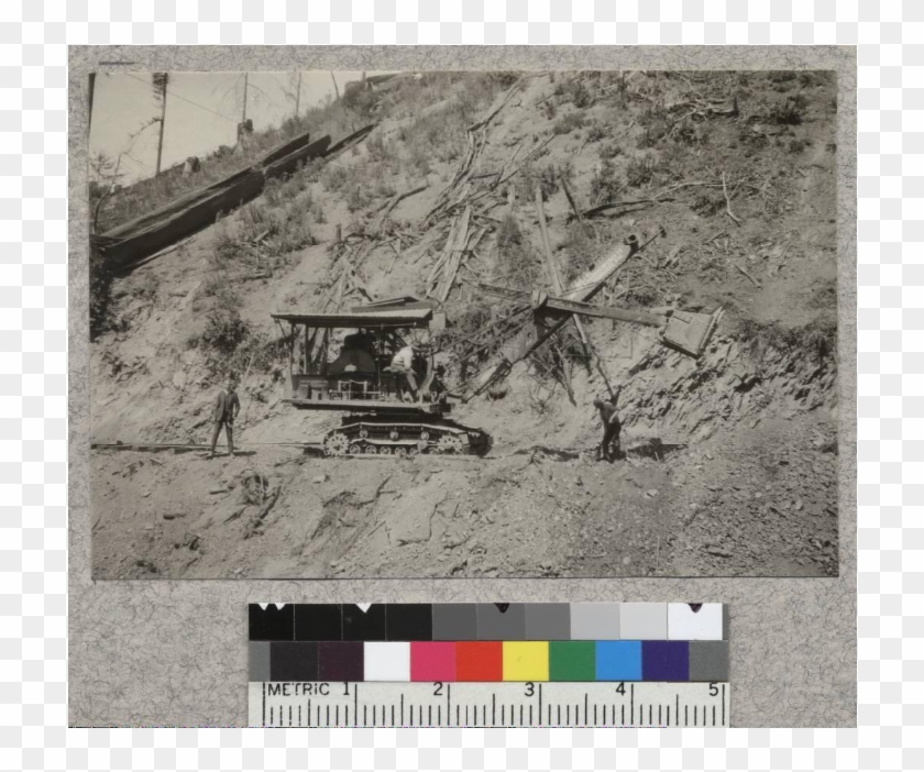 Gasoline Shovel- Caspar Lumber Company - Envelope Clipart