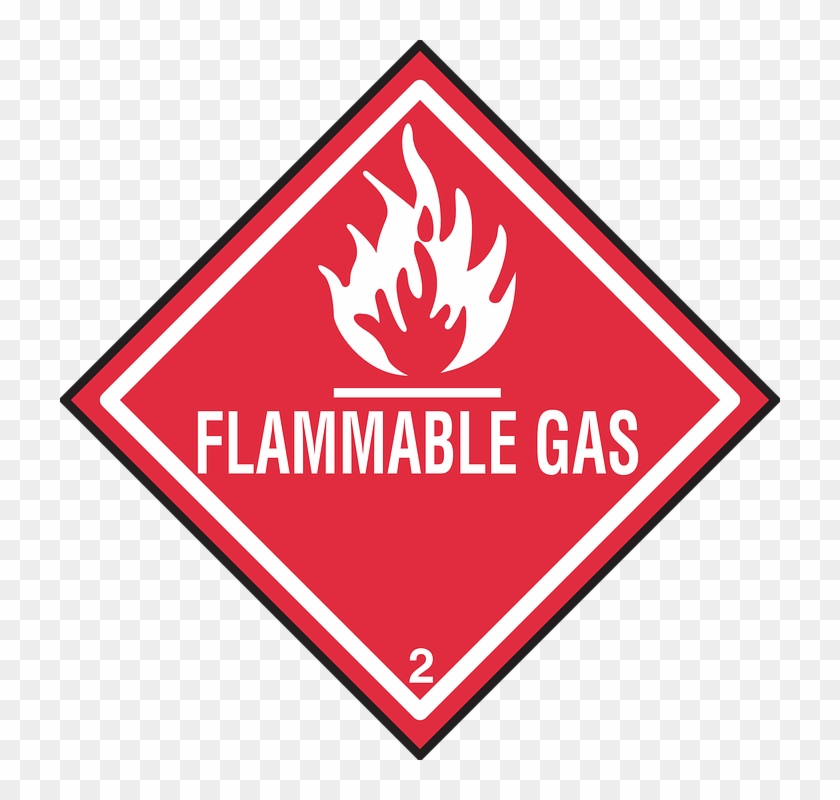 Detectors - Class 3 Dangerous Goods Label Clipart