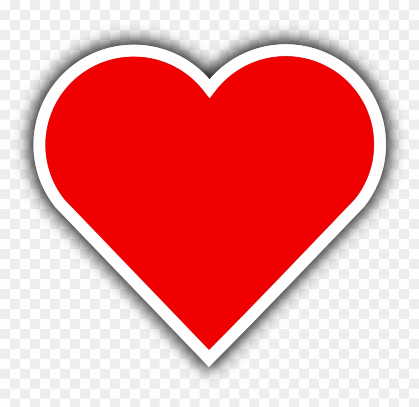 Free Vector Simple Red Heart - Simple Red Heart Clipart