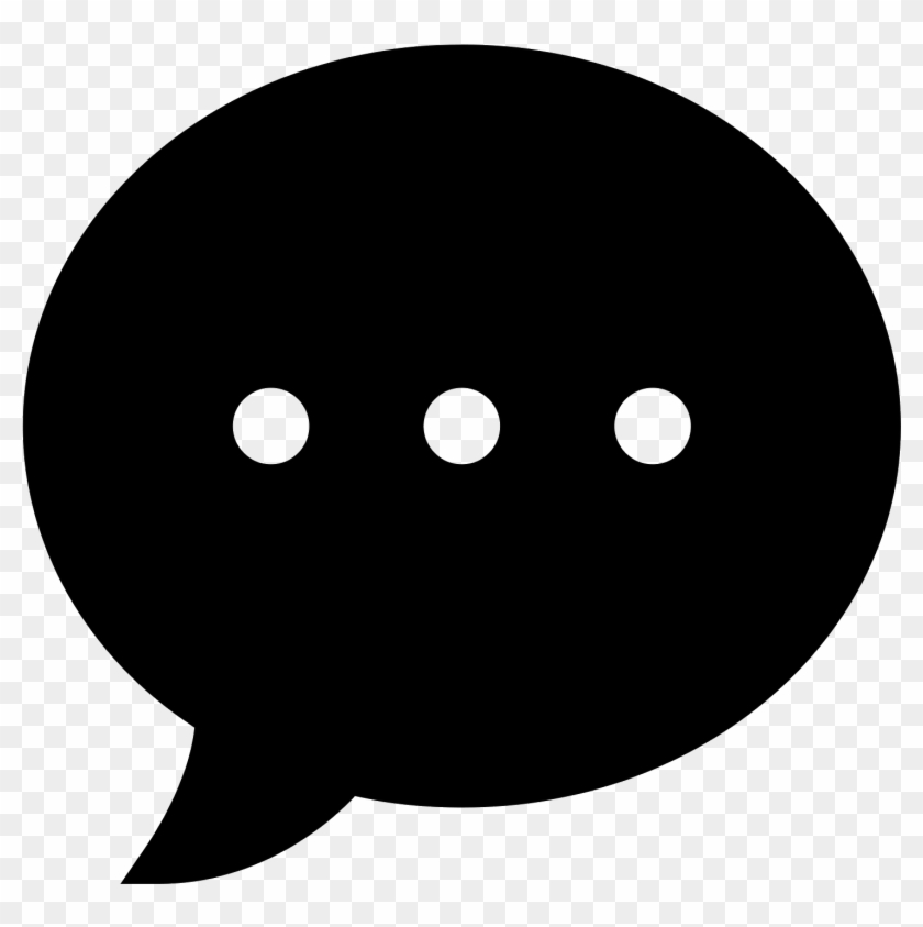Chat Bubble Icon Png - Circle Clipart