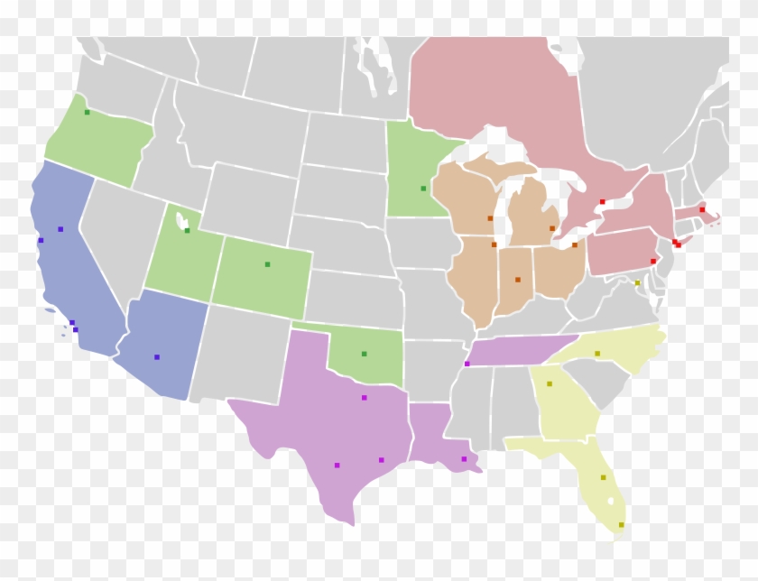 Free Library Image Of And Canada Nba Zoom Png - Map Of Usa And Canada Clipart #332067