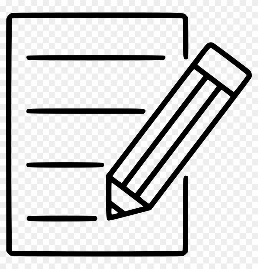 Png File - Pencil Writing On Paper Png Clipart
