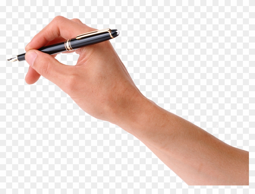 Thumb Image - Hand With Pen Png Clipart