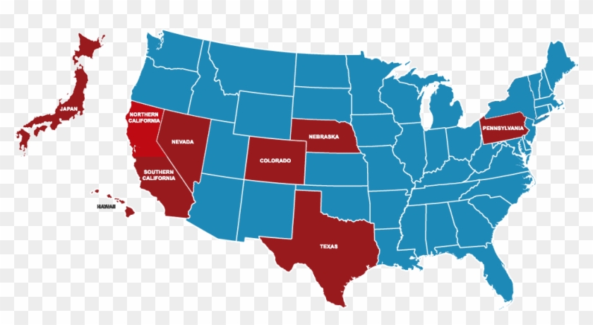 Pink Usa Map , Png Download - Electoral Map If Only Men Voted Clipart