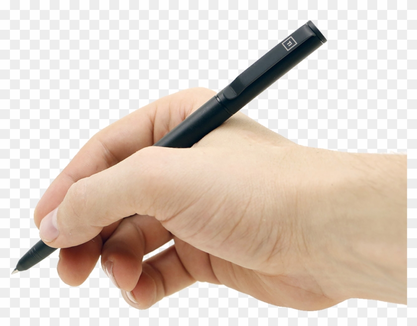 Pen On Hand - Hand With Pen Png Clipart #332196