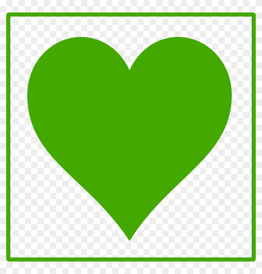 Clip Art Green Hearts - Png Download #332274