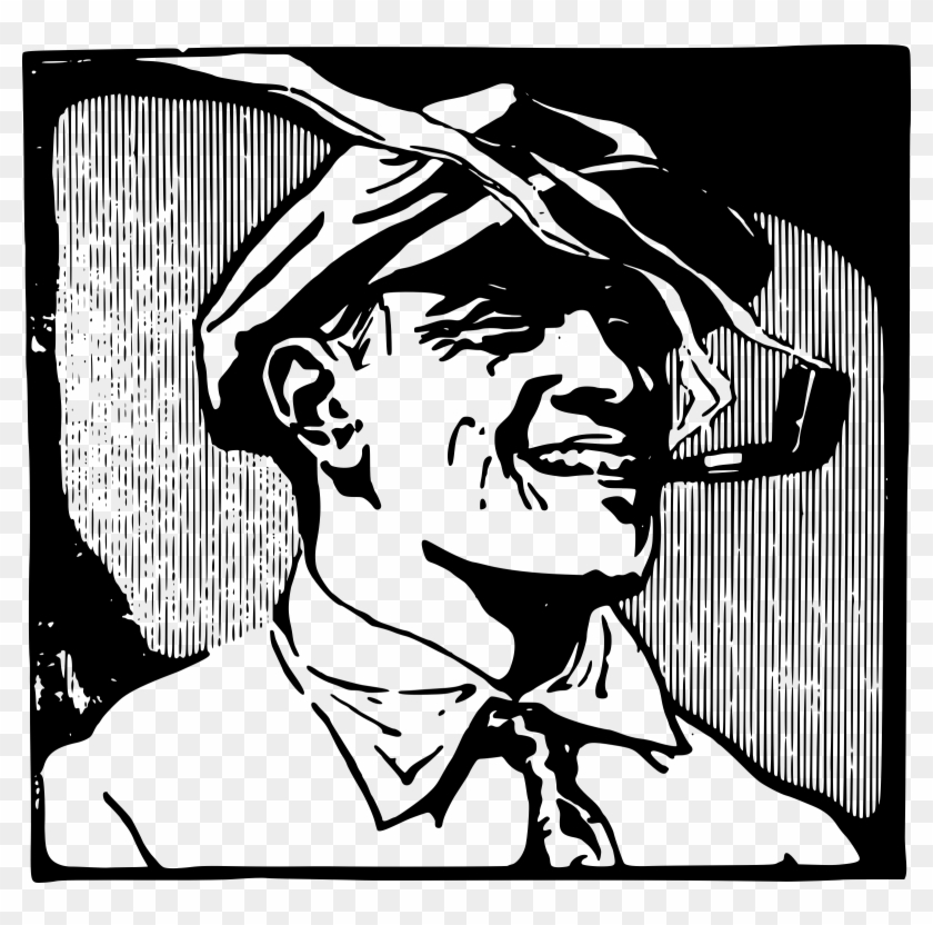 This Free Icons Png Design Of Happy Man With A Pipe Clipart