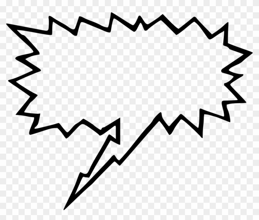 Bubble Speech - Comic Text Box Png Clipart