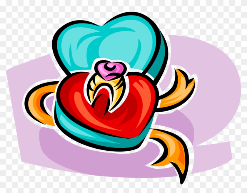 Svg Royalty Free Download Valentine Gift In Heart Case - Heart Clipart #332477