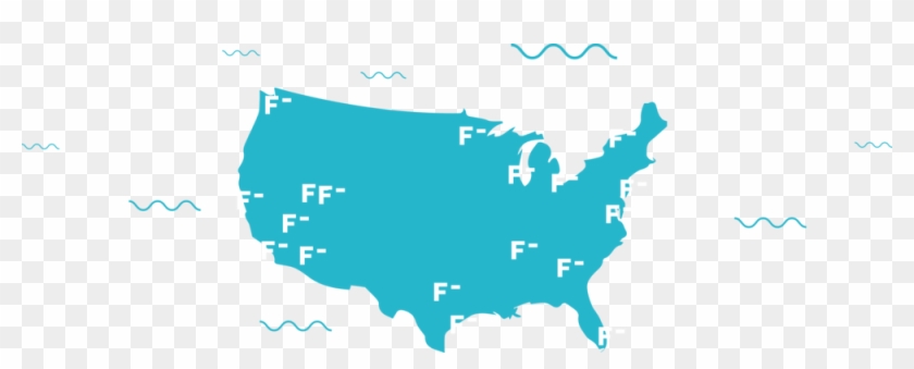 Us Map - Oklahoma Red Blue Map Clipart #332747