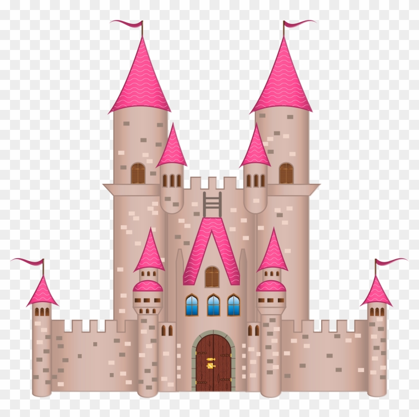 Pink Castle Png Clipart Image - Castle Clipart Png Transparent Png
