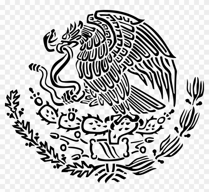 2000 X 1744 16 - Mexican Coat Of Arms Svg Clipart #332848