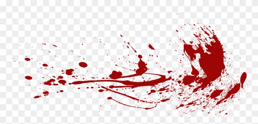 Blood Splatter Black Background - Blood Png Transparent Clipart