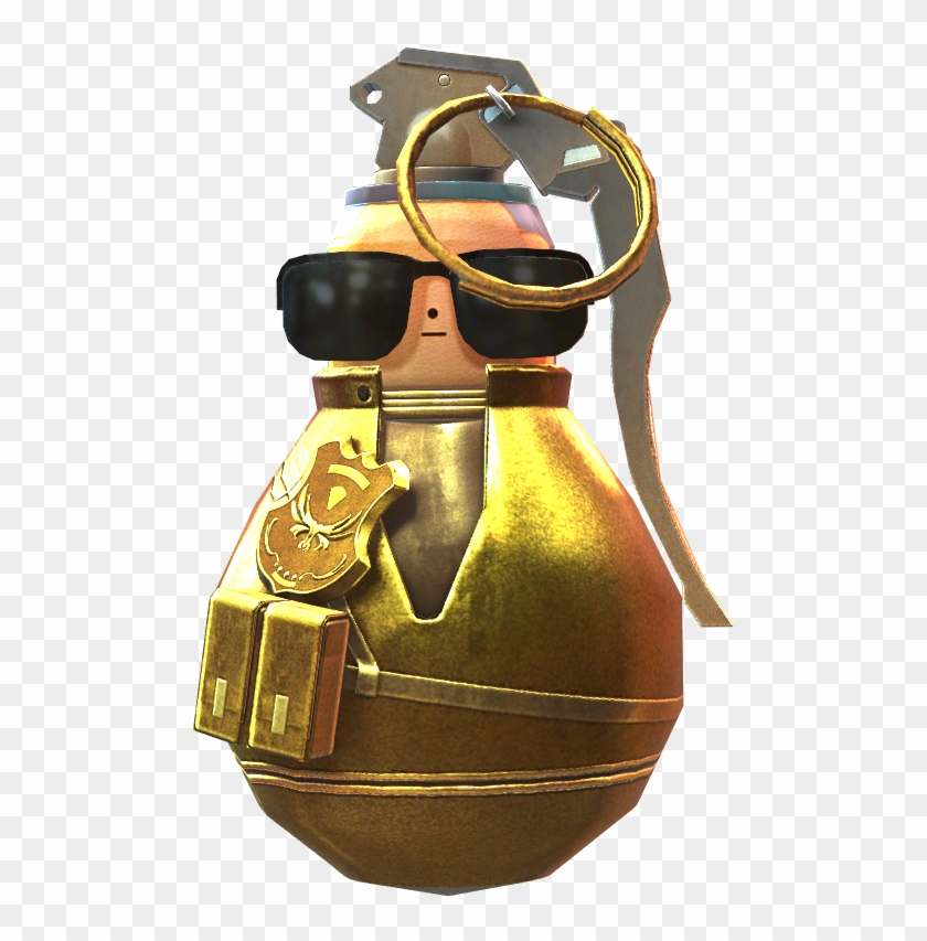 Blade Grenade-gold Clipart