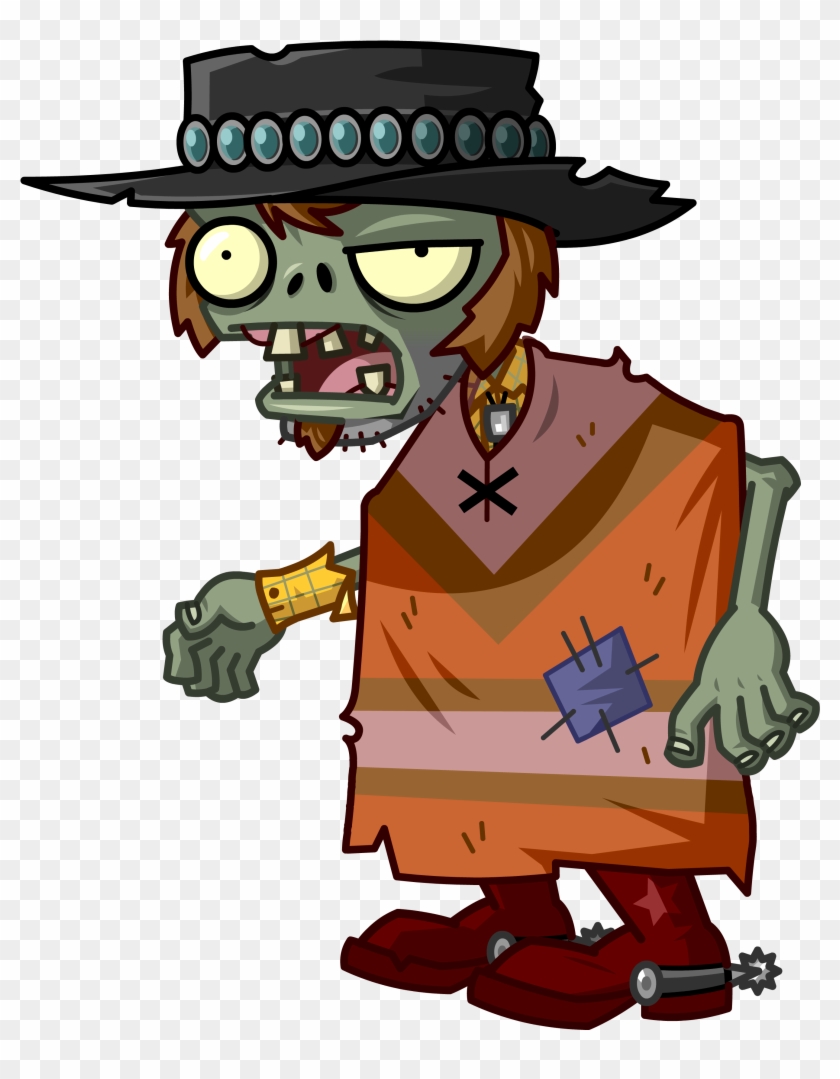 It's About Time's Campaign Threads 'brain Busters' - Plants Vs Zombies 2 Poncho Zombie Clipart #333262