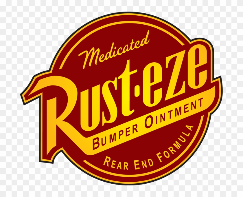 Disney's Cars Lightning Mcqueen Rust-eze Logo - Rayo Mcqueen Rust Eze Logo Clipart #333333