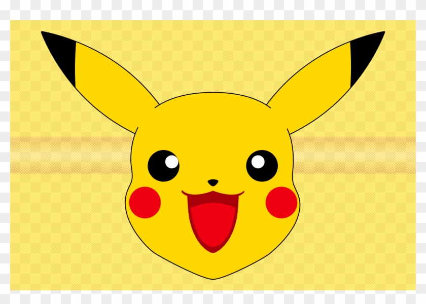 Pikachu Cut Out Face Mask Png - Pikachu Smiling Face Clipart #333416