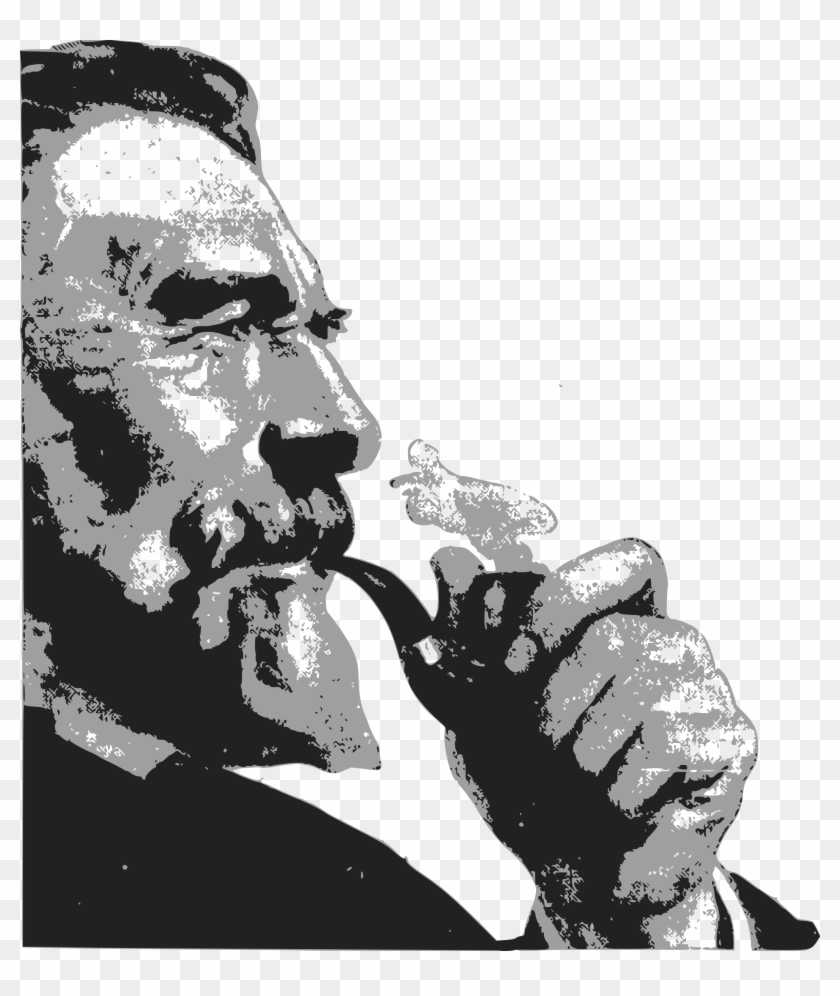 Big Image - Pipe Smoking Clipart - Png Download
