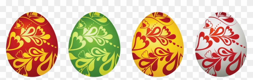 Easter Decorative Eggs Set Png Clipart Picture - Vector Easter Eggs Png Transparent Png #333634