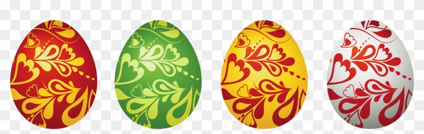 Easter Decorative Eggs Set Png Clipart Picture - Vector Easter Eggs Png Transparent Png