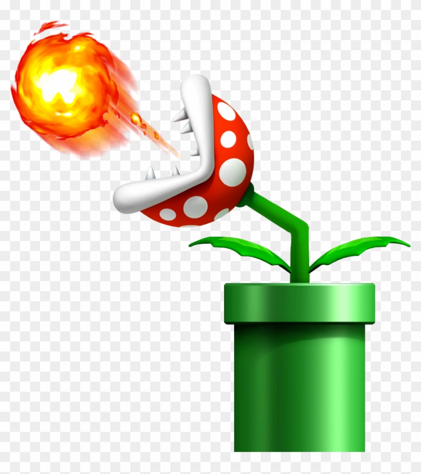 Mario Bros Clipart Mario Pipe - Super Mario Flower Enemy - Png Download