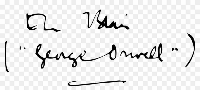 File - Orwell-signature - Svg - George Orwell Signature Clipart