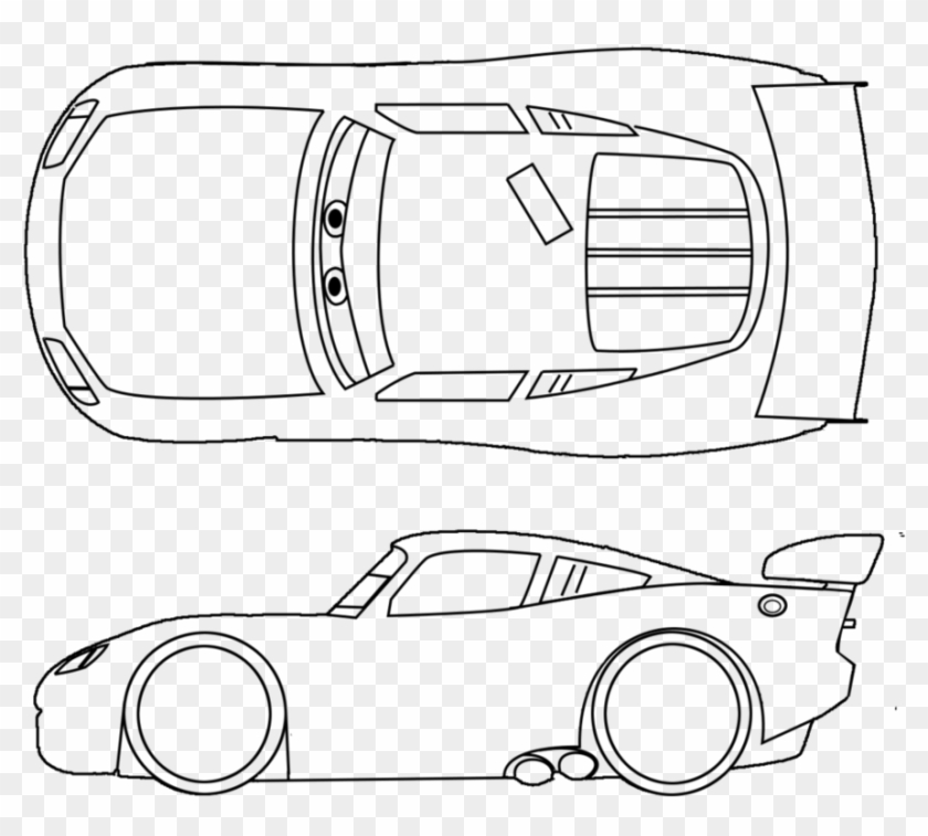 Lightning Mcqueen Line Drawing At Getdrawings - Lightning Mcqueen Side Drawing Clipart #333755