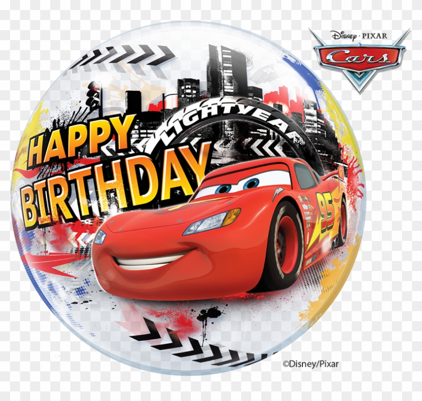22″ Disney Lightning Mcqueen Birthday Bubble Clipart #333881
