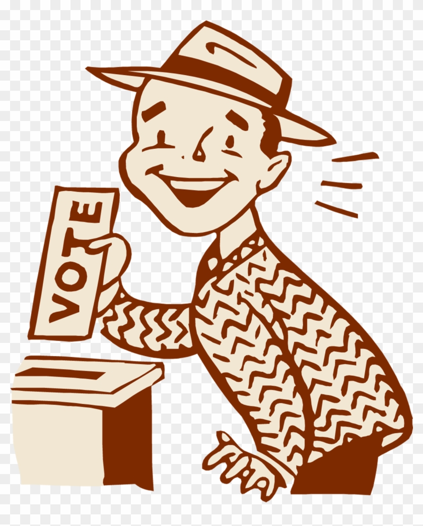 Royalty Free Stock Vote Transparent Clipart - Cartoon Of Voting - Png Download