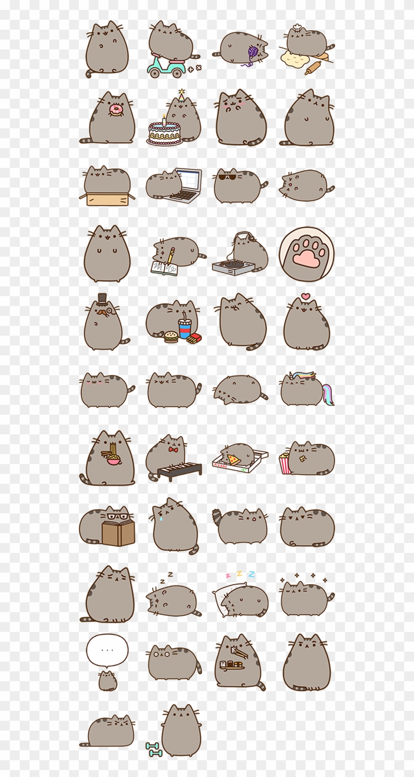 Pusheen - Imagenes Kawaii De Pusheen Clipart