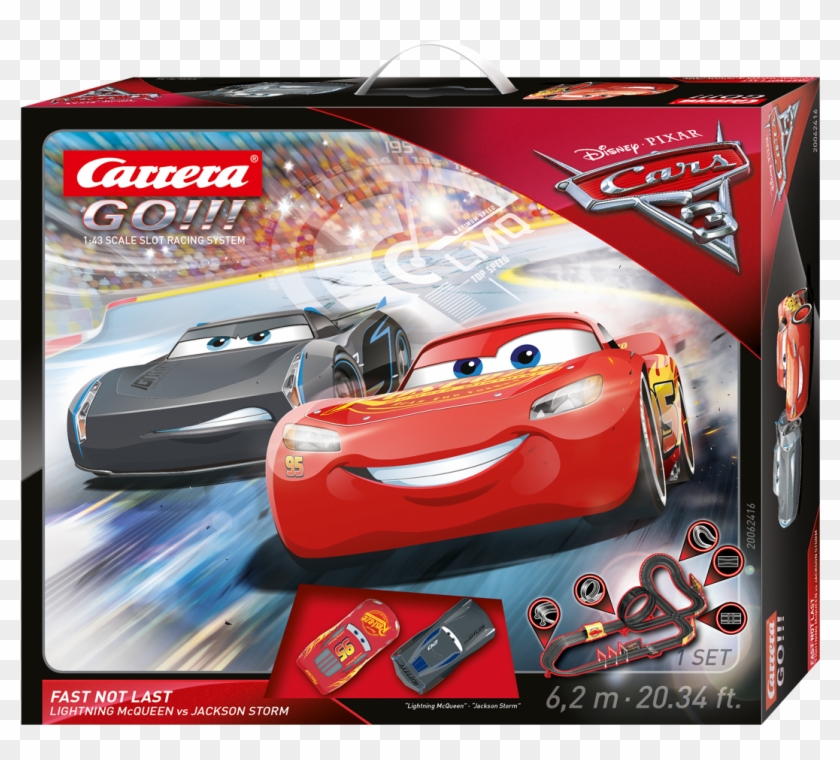 Disney Cars 3-fast Not Last Set 1/43 Go Carrera - Cars Carrera Go Clipart