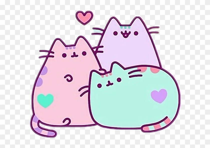 Image Result For Pusheen Kawaii - Pink Purple And Blue Pusheen Clipart #334613