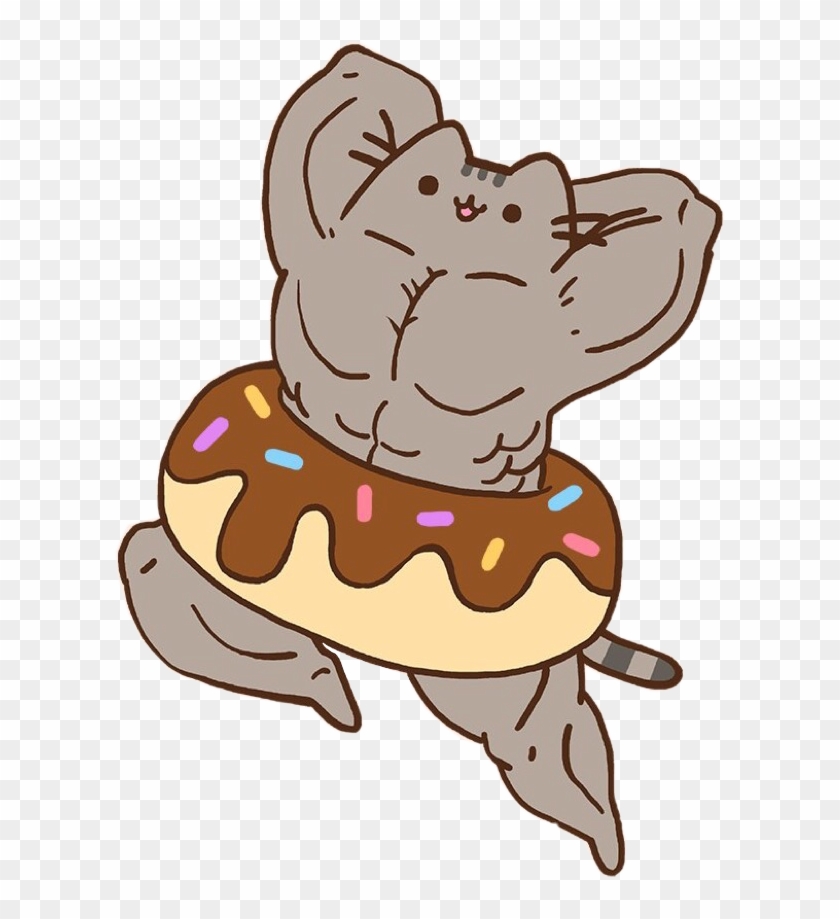 Muscle Pusheen Clipart #334780
