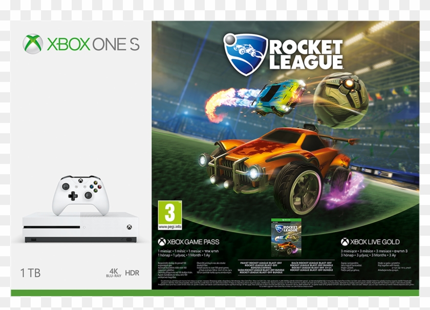 Xbox One S 1tb Rocket League - Xbox One S 1tb Rocket League Bundle Clipart #335173