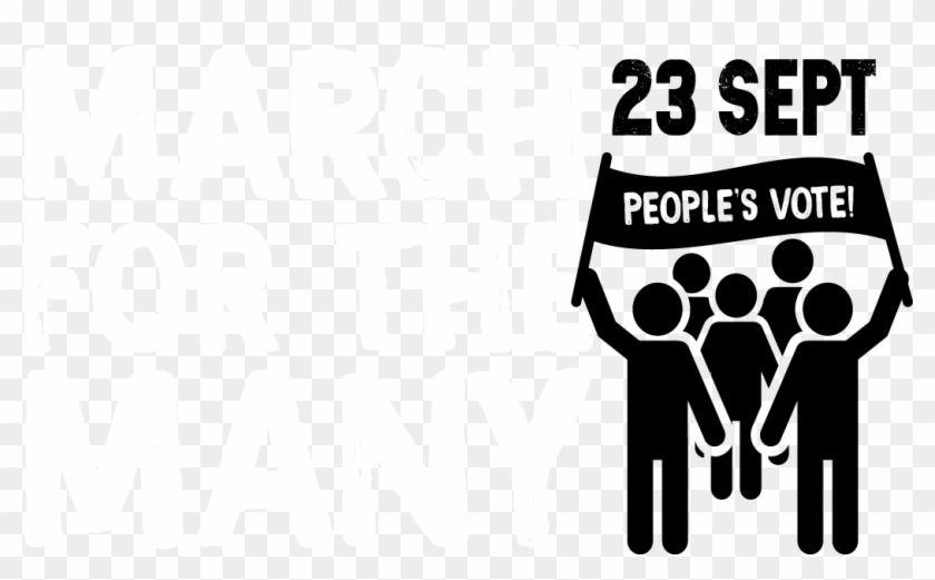 People's Vote March For The Many - Demonstration Clipart