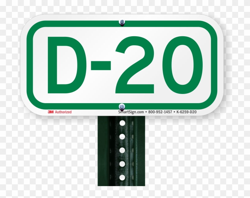 Parking Space Sign D-20 - Traffic Sign Clipart #335430
