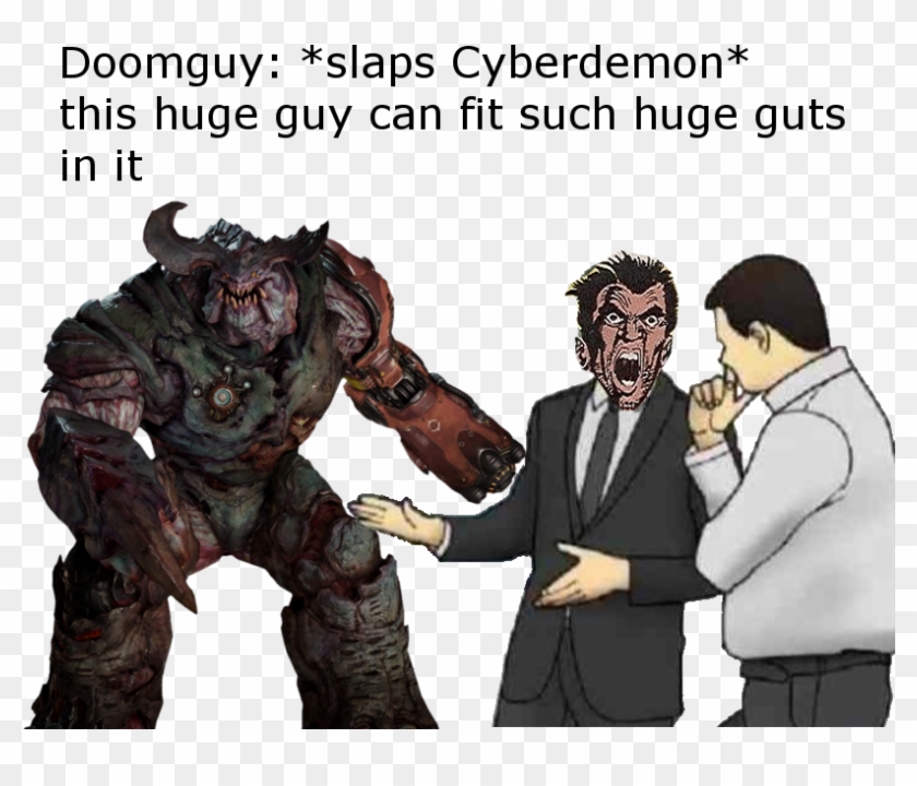 *slaps Cyberdemon* This Huge Guy Can Fit Such Huge - Bongo Cat Slaps Roof Of Car Clipart #335616