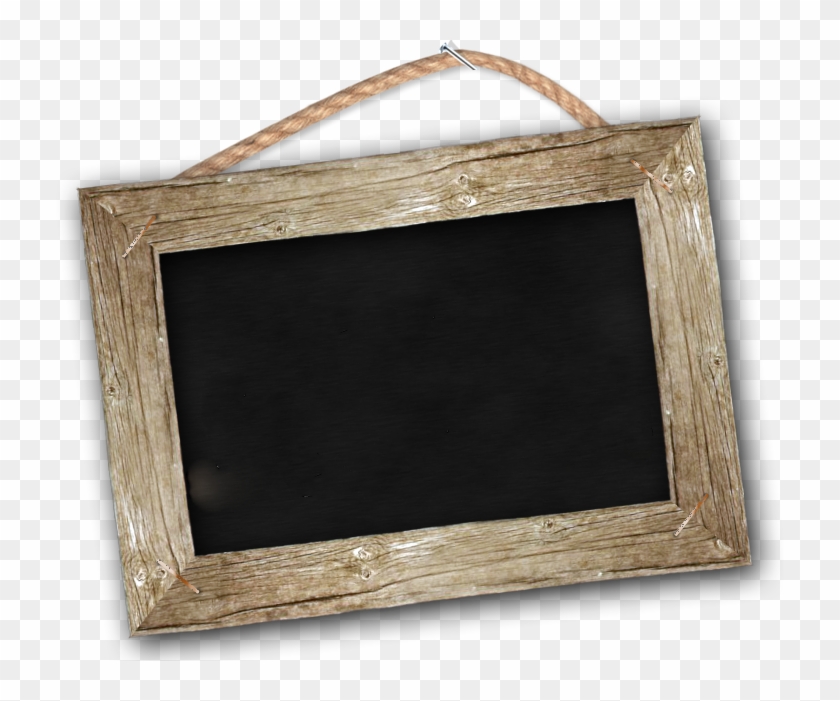 Old Wood Frame Png - Chalkboard Frame Png Clipart #335782