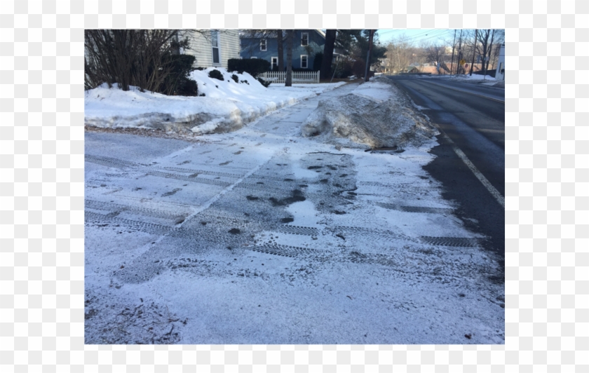 Notice The Drain Mostly Covered In The Snow Pile, The - Street Clipart #335784