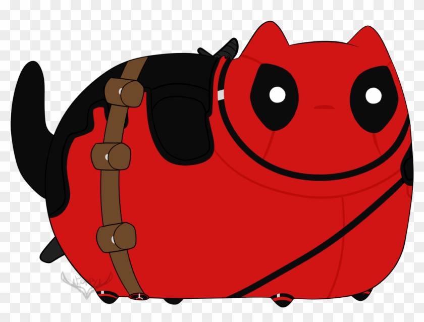 Deadpool Pusheen - Pusheen Deadpool Clipart