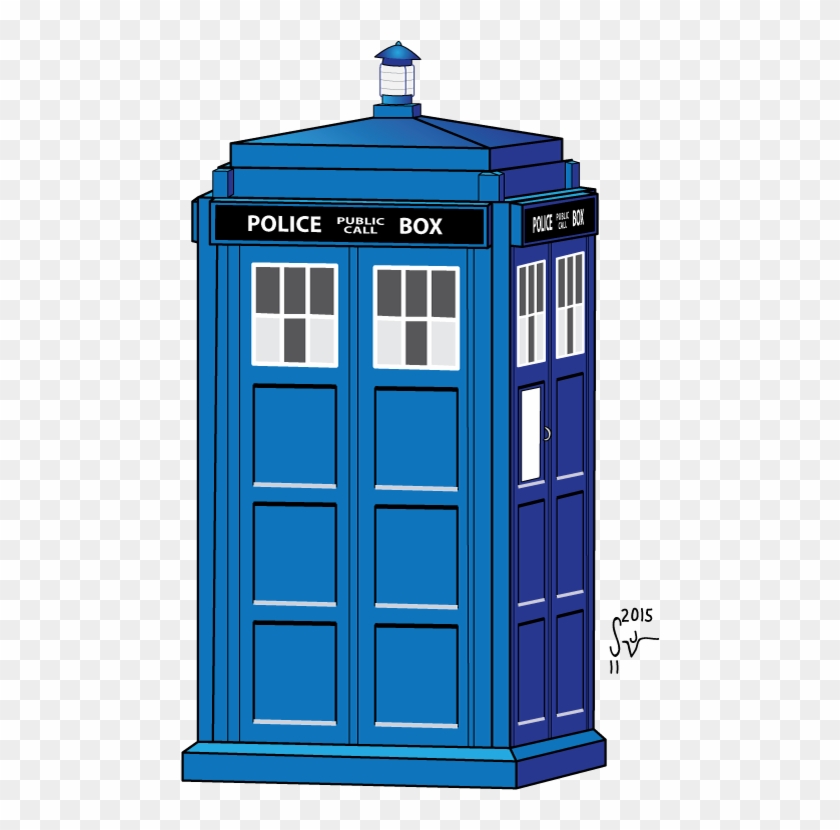 Doctor Who Clipart Police Box - Dr Who Tardis Drawing - Png Download