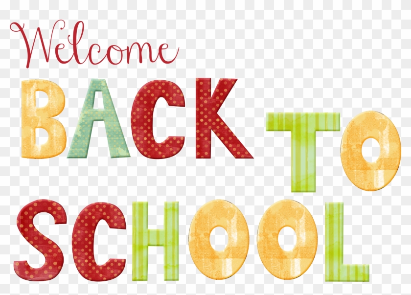 Welcome Back To School Clipart - Graphic Design - Png Download