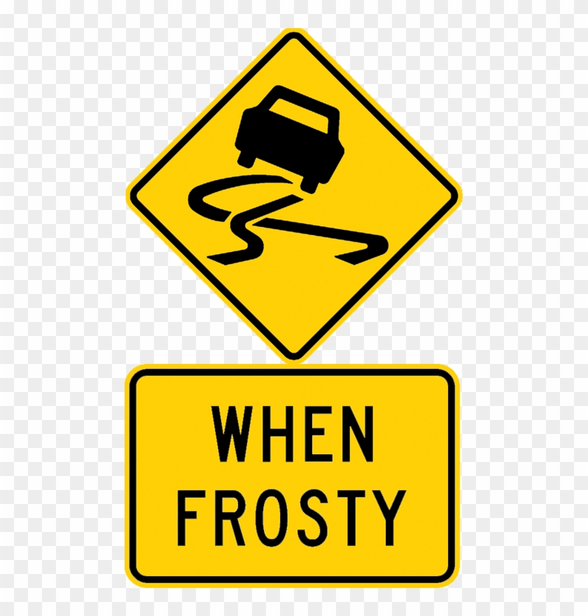 Australian Slippery Road Surface Sign - Slippery Road Sign Nz Clipart