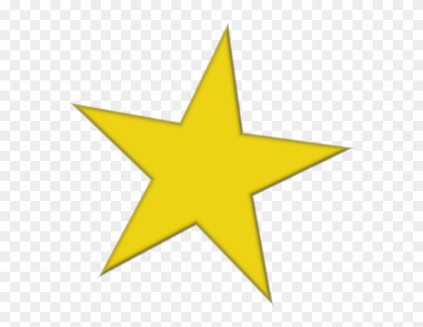 Estrella Dibujo Png - Png Image 5 Pointed Gold Star Clipart #336173