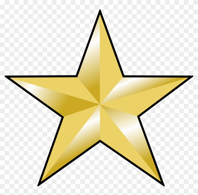 Estrellas Doradas Vector Png - General Star Png Clipart #336226