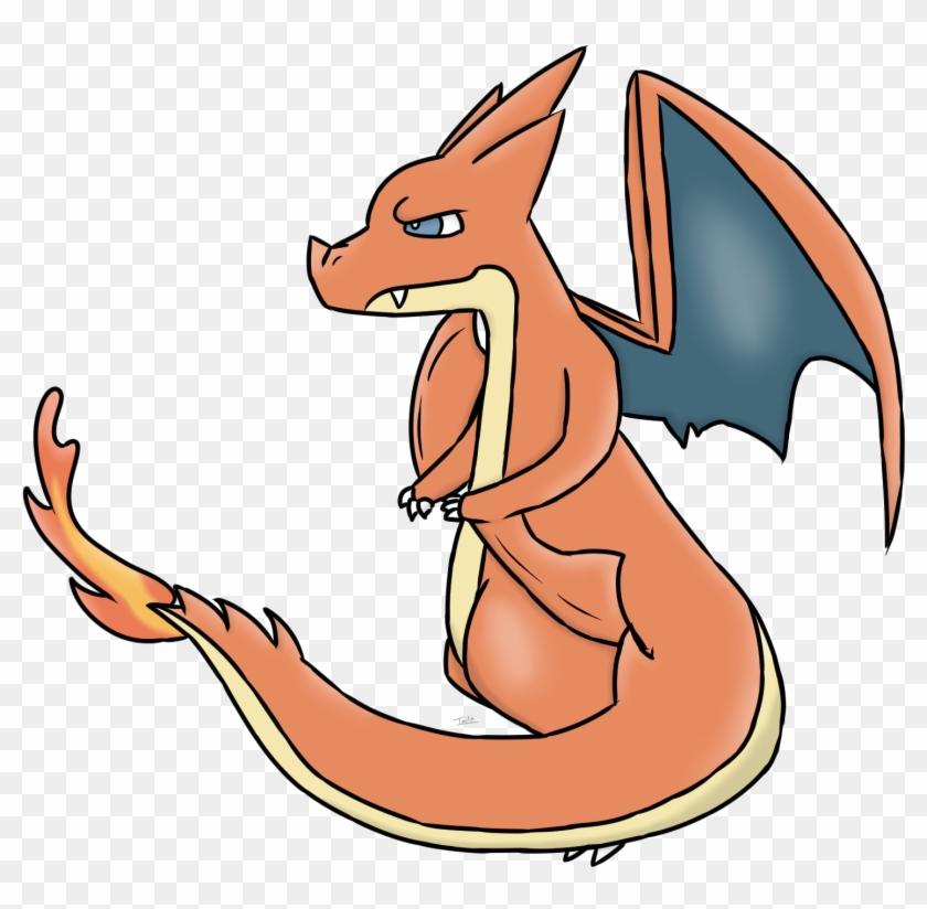 Mega Y Charizard - Cartoon Clipart
