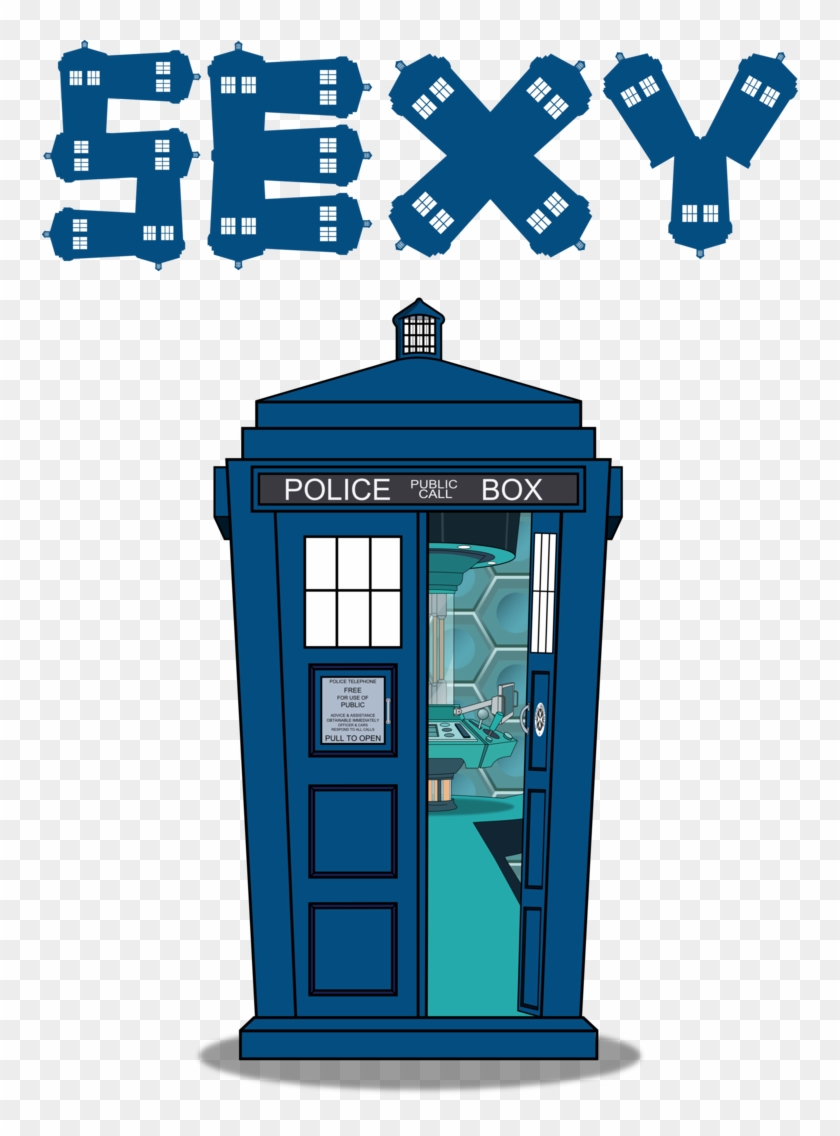 Doctor Who And Tardis Vector Clipart #336541