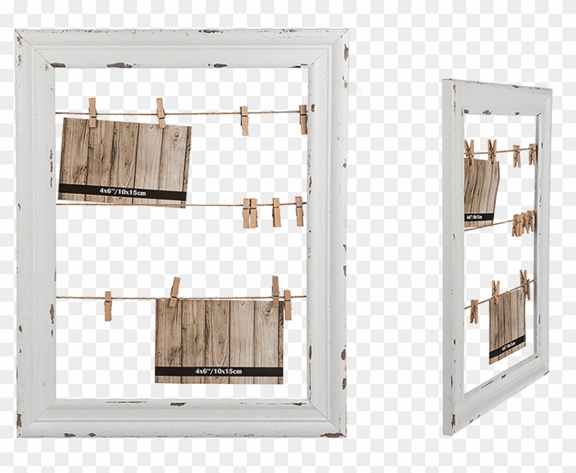 Cornice Con Fili E Mollette Clipart