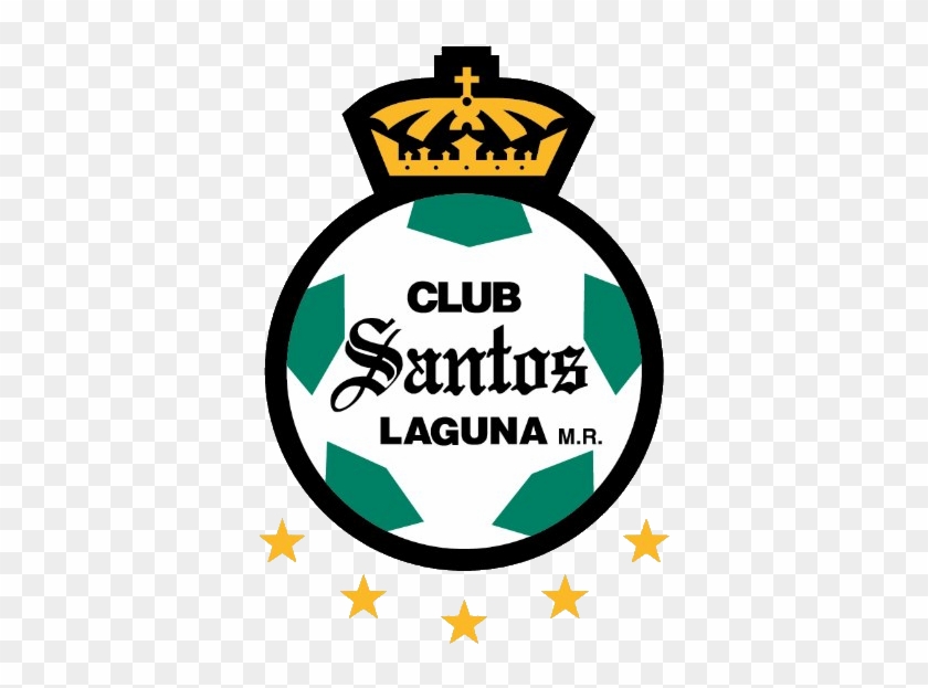 Santos 5 Estrellas - Logo Santos Laguna Png Clipart
